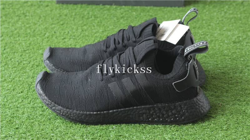 Adidas NMD R2 Triple Black Real Boost